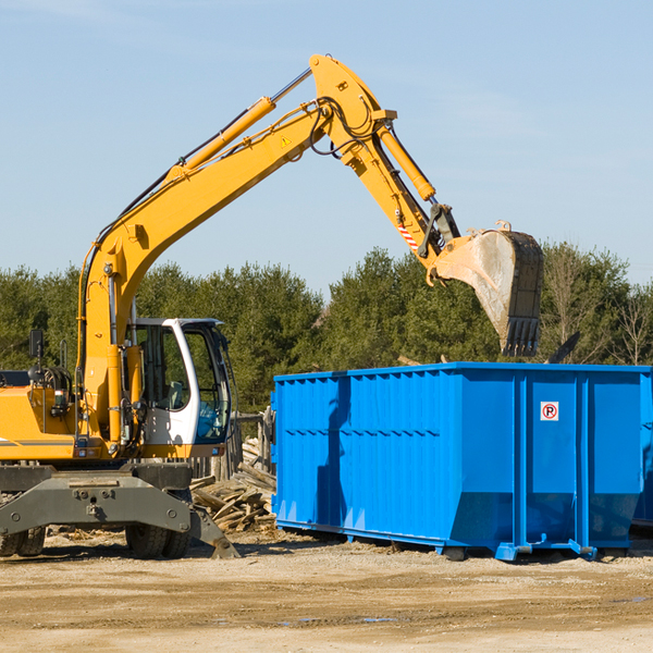 how does a residential dumpster rental service work in Farmland